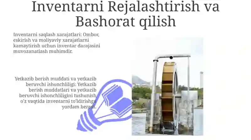 Inventarni boshqarish maqsadlari va ko'rsatkichlari 3