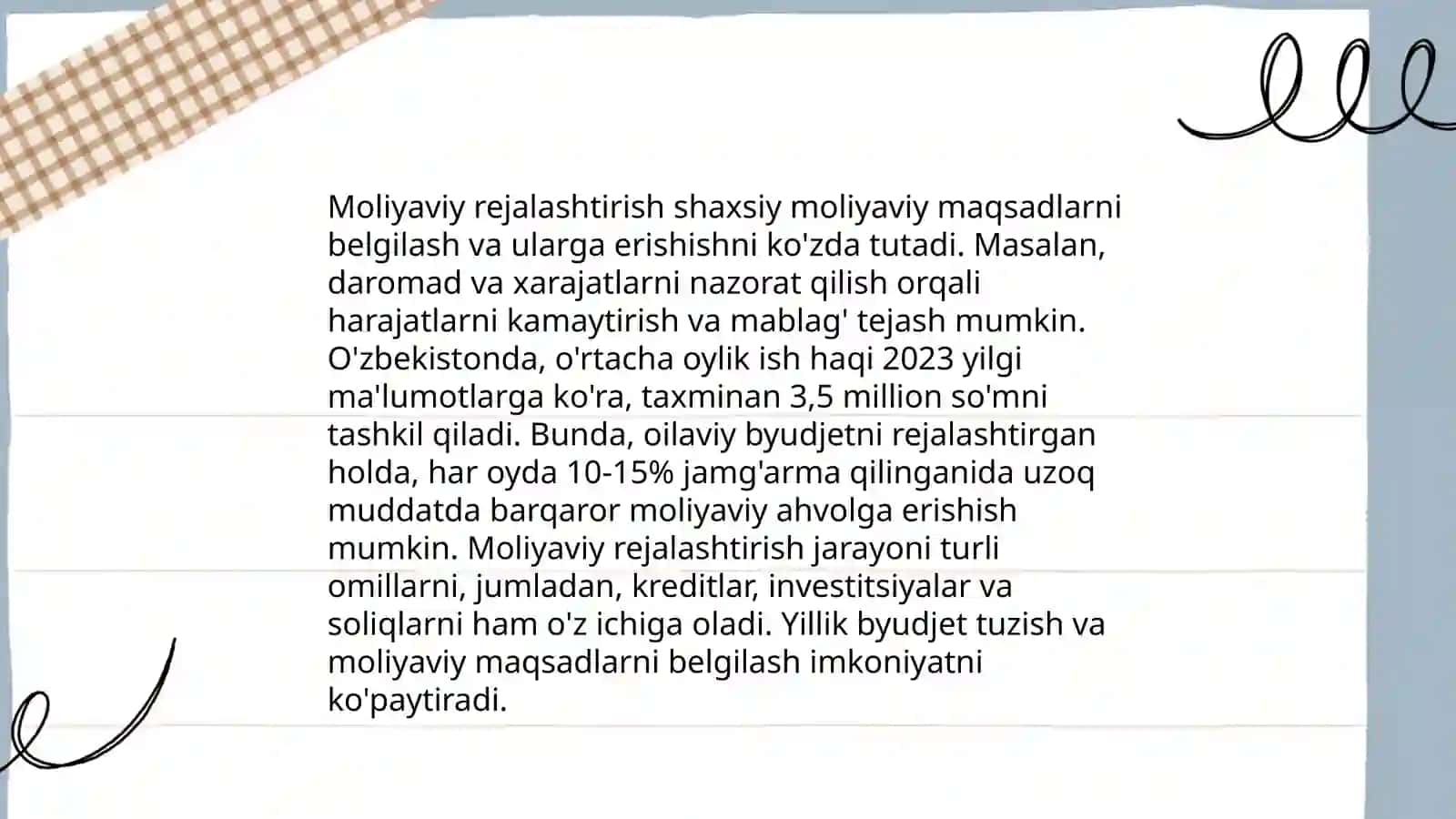 Moliyalarni boshqarish 3