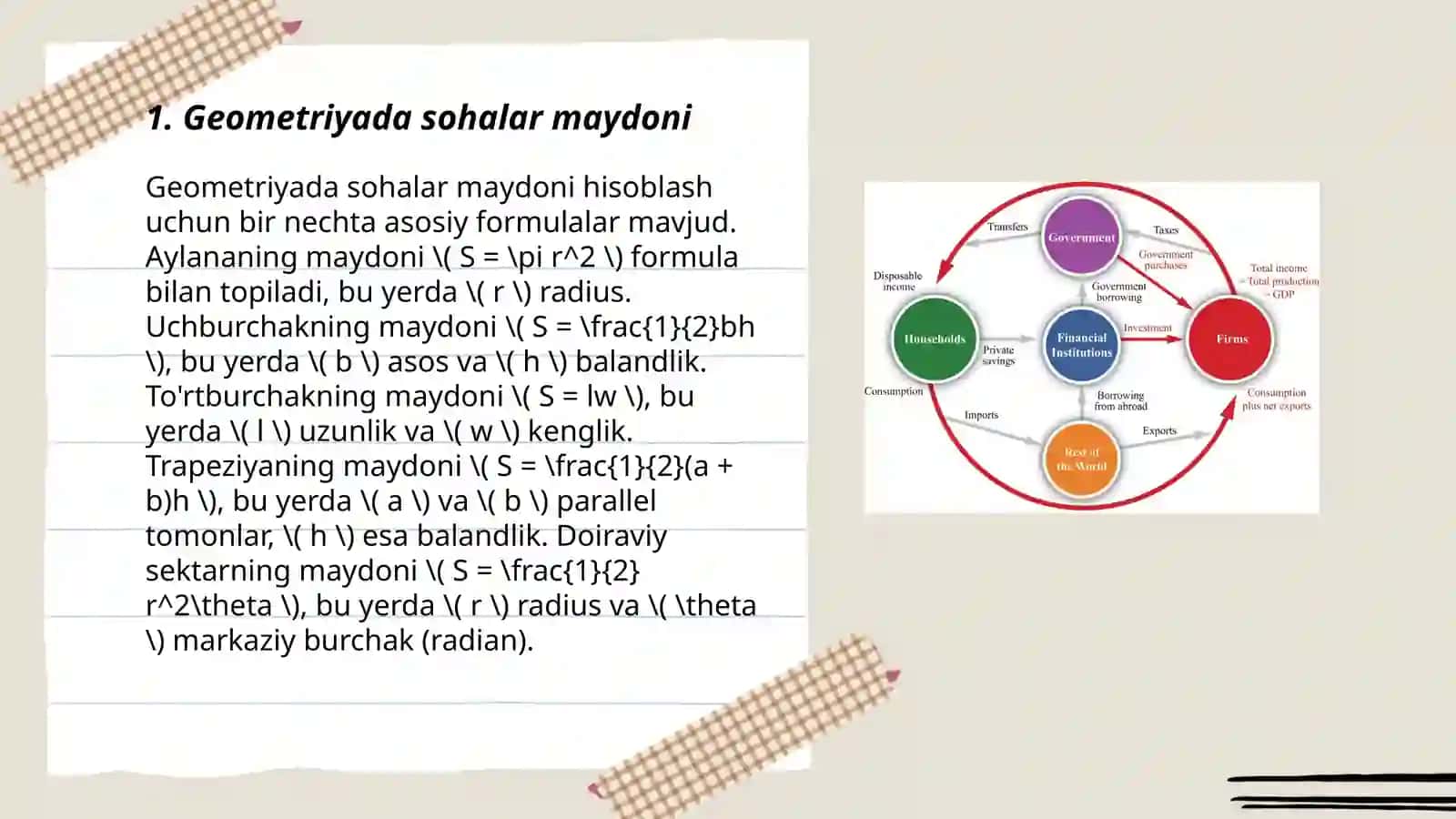Ikki oʻlchovli integralning tatbiqlari 3