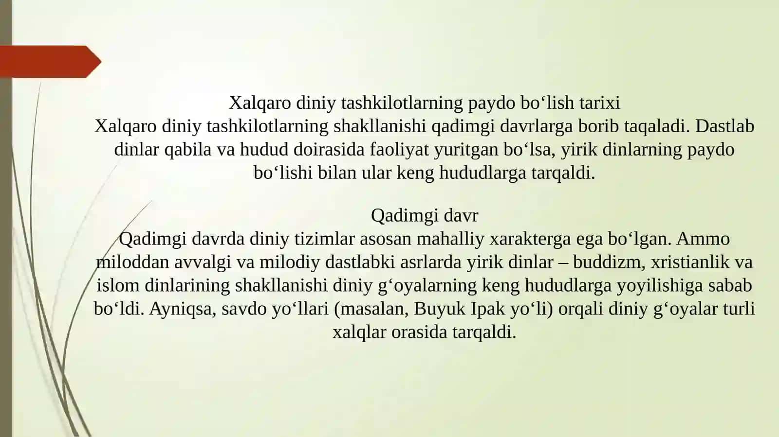 Xalqaro diniy tashkilotlar faoliyatining tarixi va ularning barqaror rivojlanish maqsadlariga erishishdagi ahamiyati 3