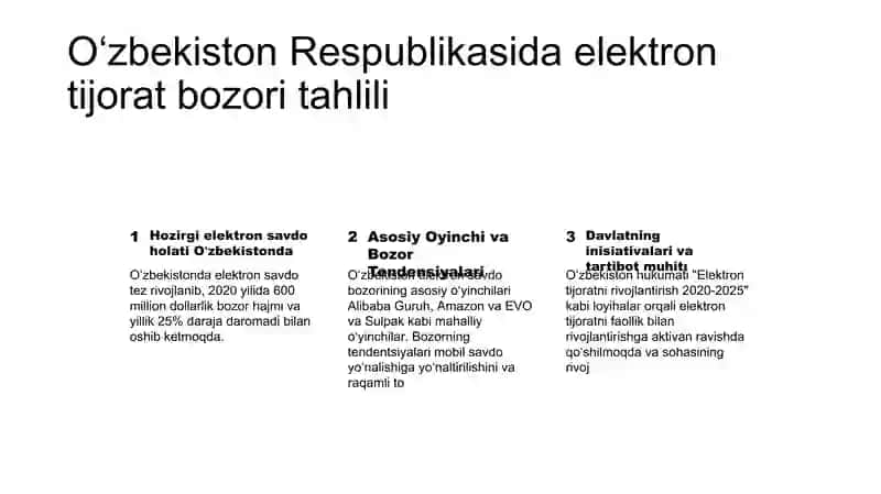 Oʻzbekistonda elektron savdo haqida ta'rif 3