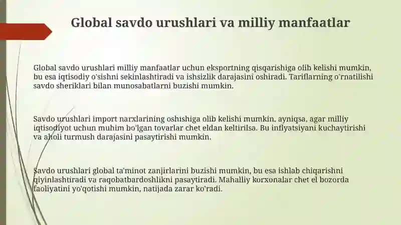 Global savdo urushlari va milliy manfaatlar 3