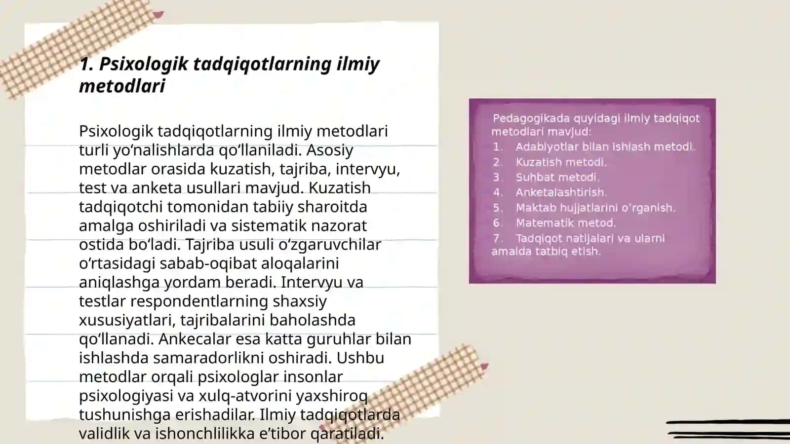 Psixologiyada ilmiy tadqiqotlarning metodologik asoslari 3