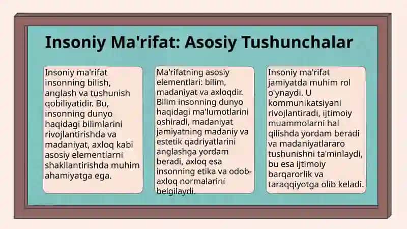 Ma'naviy-marifiy sohalarda islohotlarni amalga oshirish 3
