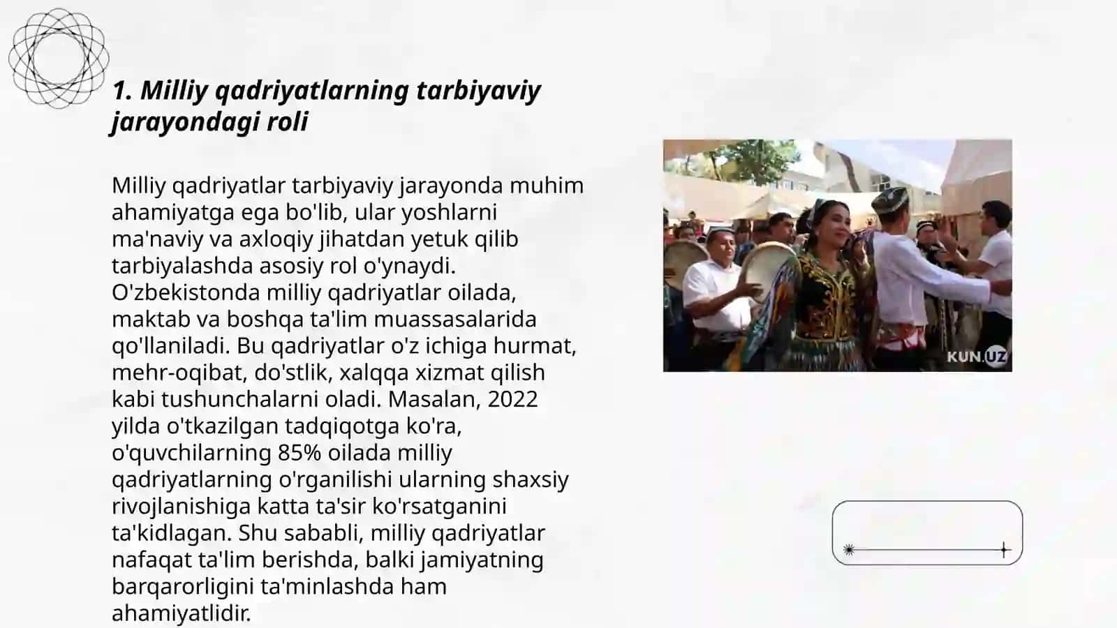 Milliy va umuminsoniy qadriyatlar uyg'unlashuvi 3