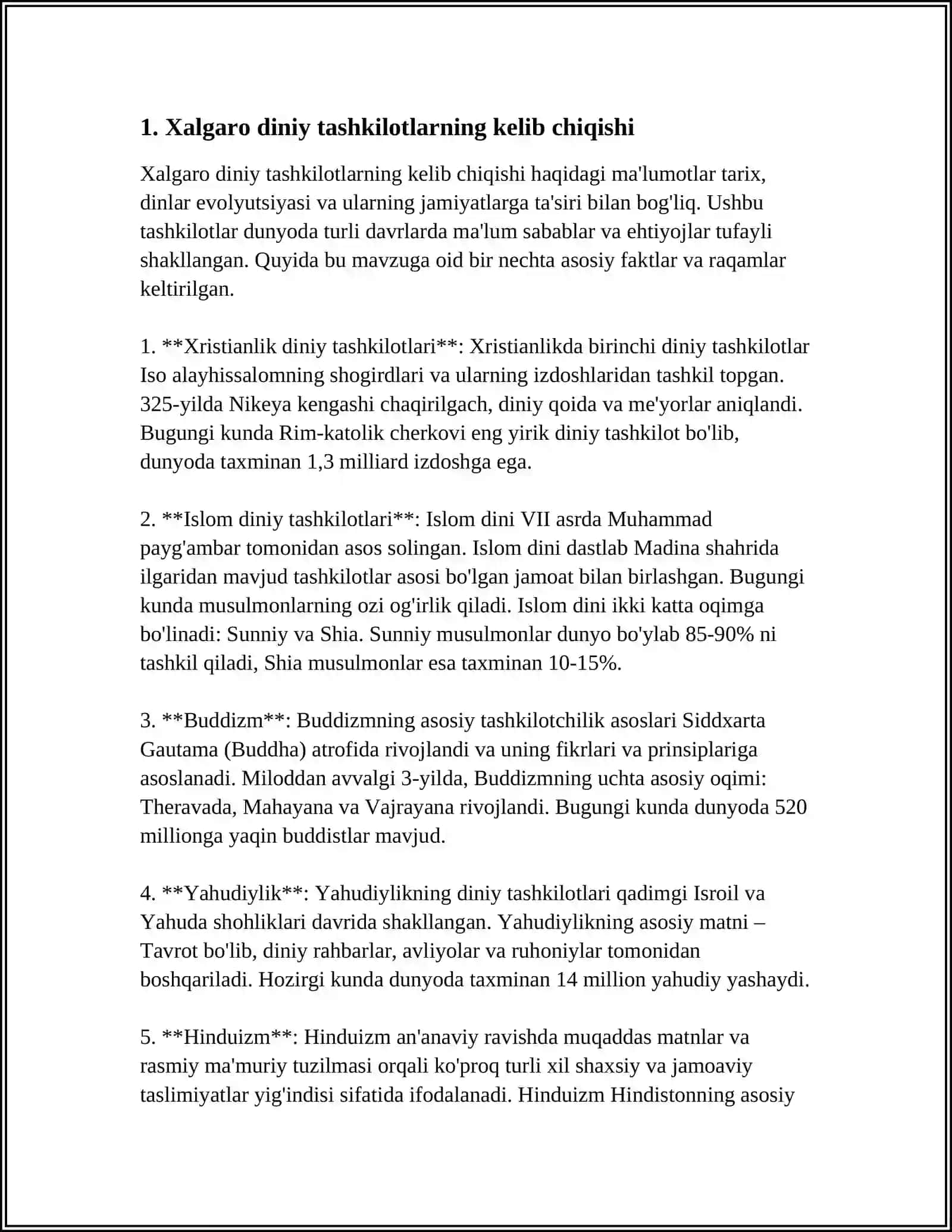 XALGARO DINIY TASHKILOTLAR FAOLIYATINING TARIXI VA ULARNING BARQAROR 3
