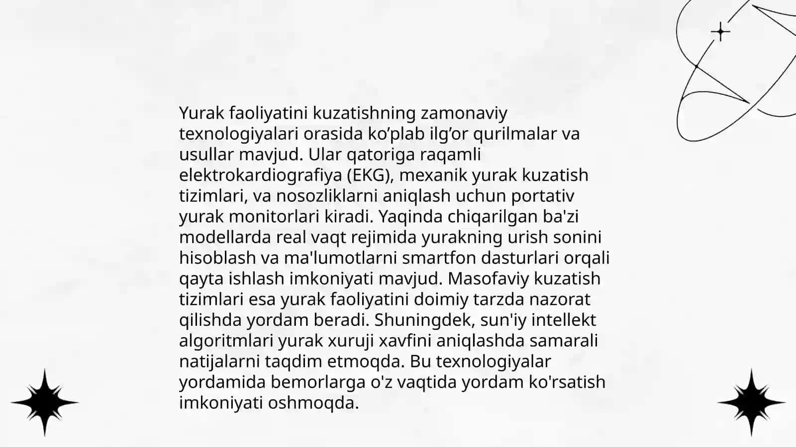 Yurak faoliyatining tekshirishning yangi usullari 3