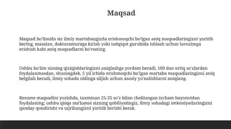 Ilmiy maqolaga rezyume yozish 3