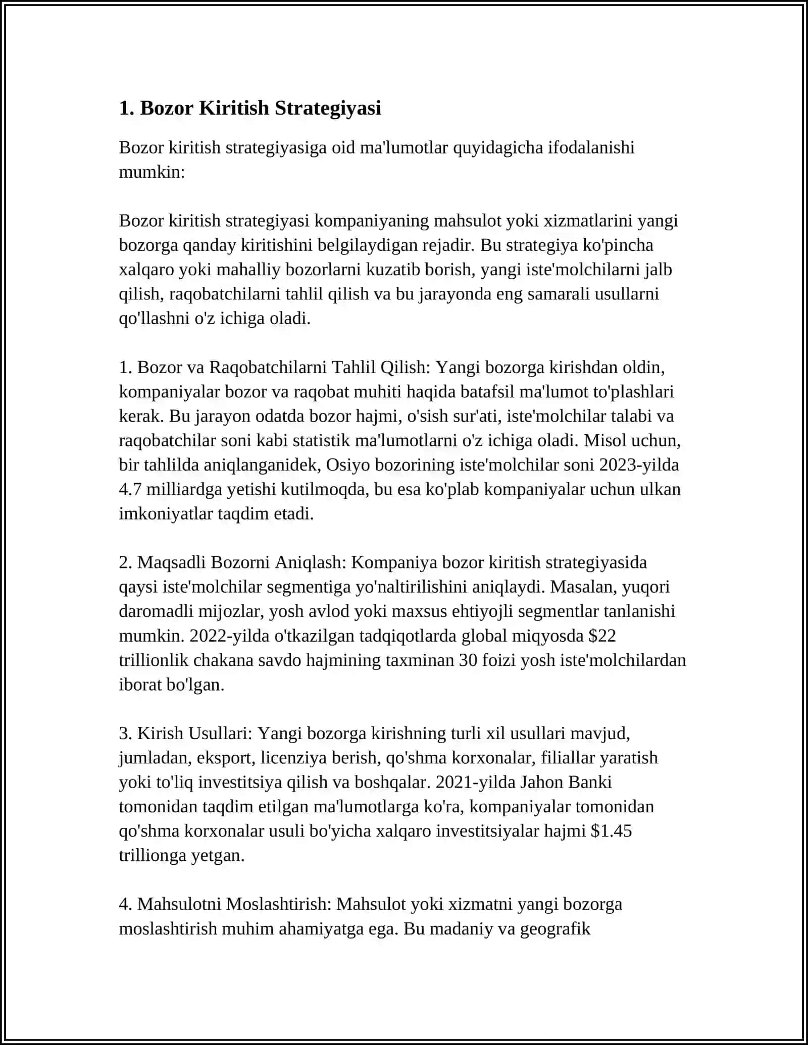 BIZNES STRATEGIYASI TURLARI 3