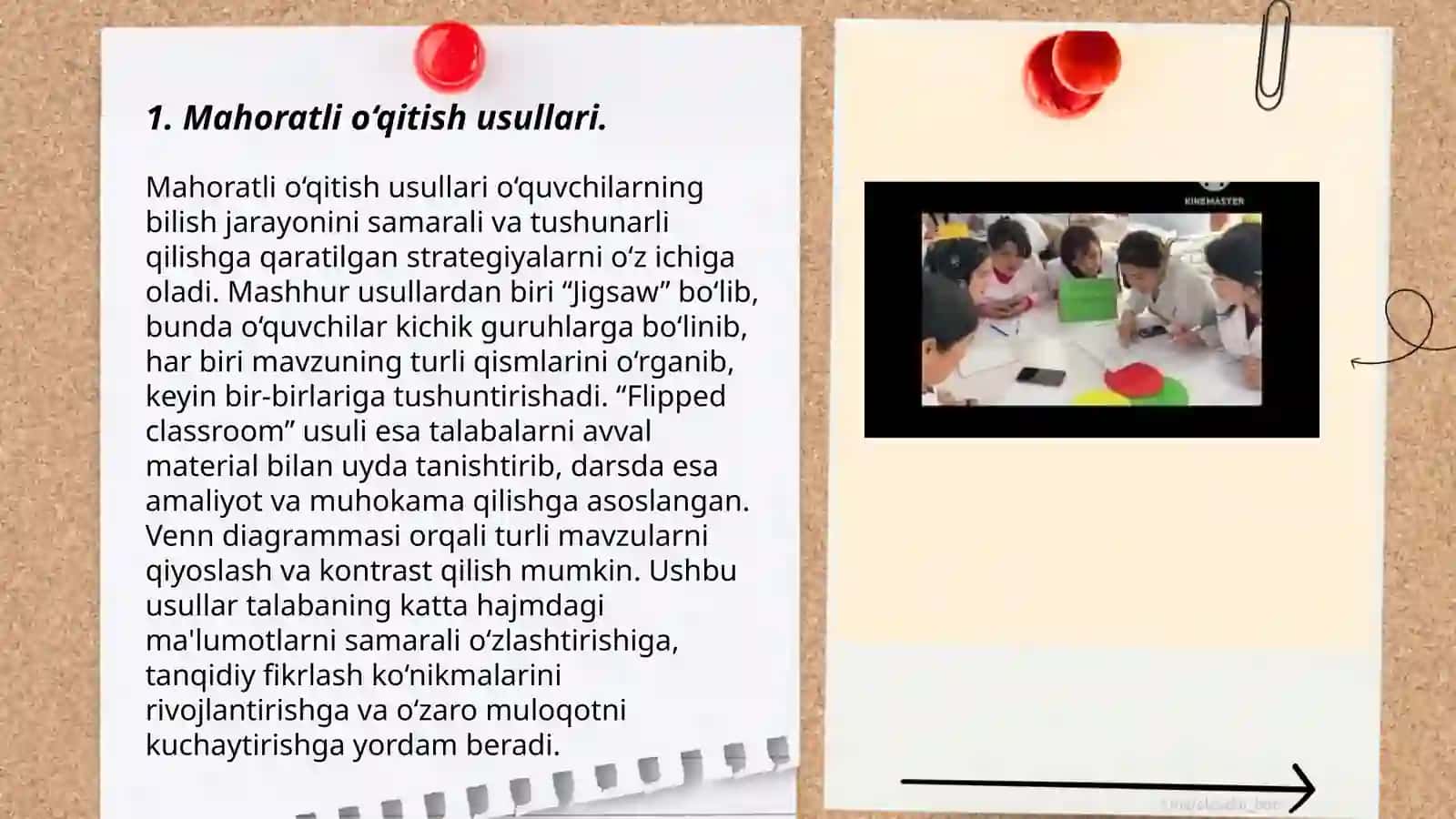 O`qitish metodlari bo`yicha materiallar tayyorlash 3