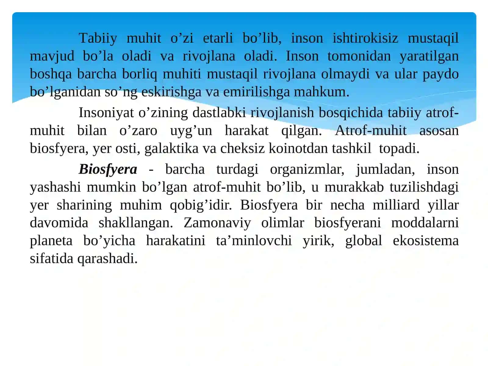 MODUL.1-Mа’ruzа:Hayot faoliyati xavfsizligini ta’minlash asoslari 3