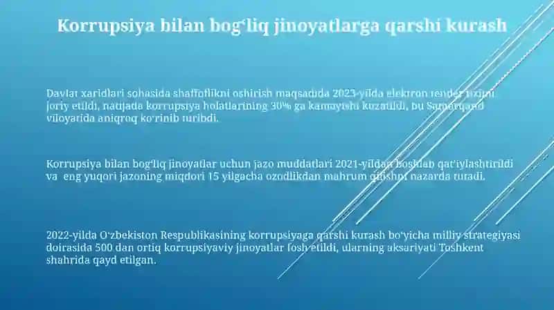 Oʻzbekistonda korupsiyaga qarshi kurash mexanizmlari 3