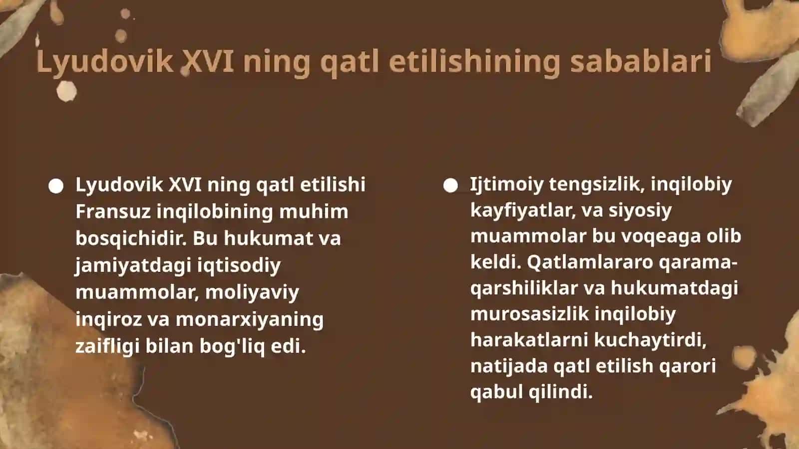 Lyudovik XVl ning qatl etilishi.Yakobinchlik.Yakobinchilik diktaturasi 3