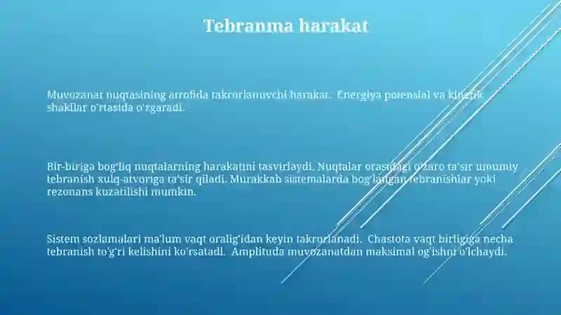 Moddiy nuqtalar sistemasining harakati 3