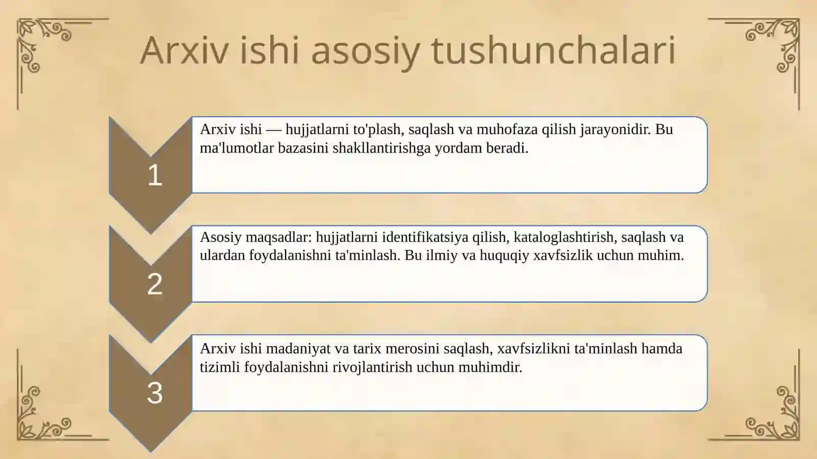 XX asrning 20-40-yillarida Oʻzbekistonda arxiv ishi 3