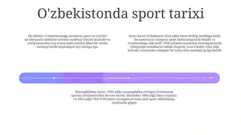 Øzbekiston Respublikasida Sporting Rivojlanishi 3