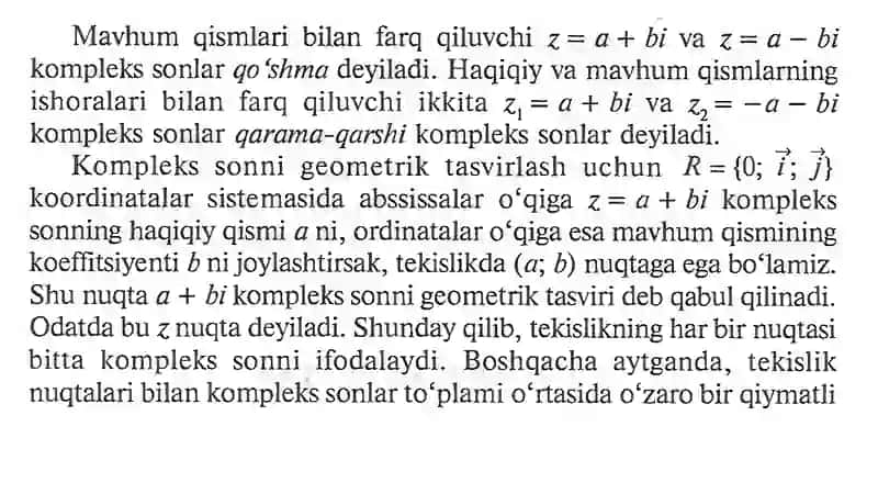 Kompleks sonlar 3