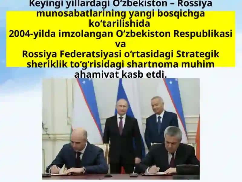 O‘zbekiston Respublikasining Rossiya, Xitoy va AQSh bilan o‘zaro munosabatlari 3