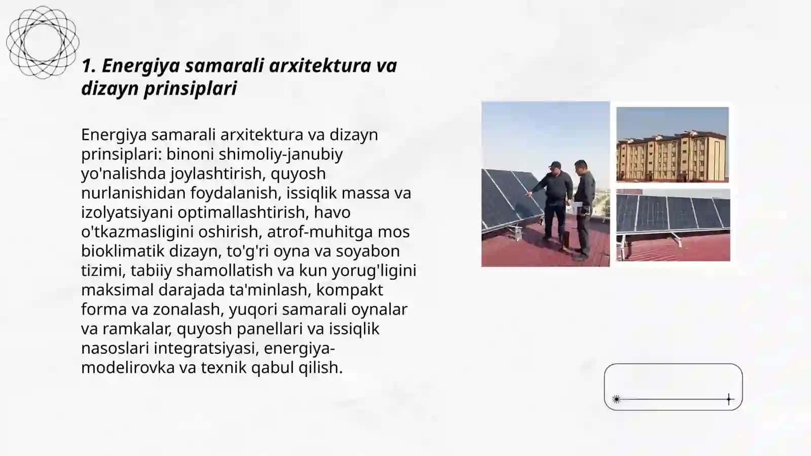 Energiya samarali arxitektura va dizayn prinsiplari 3