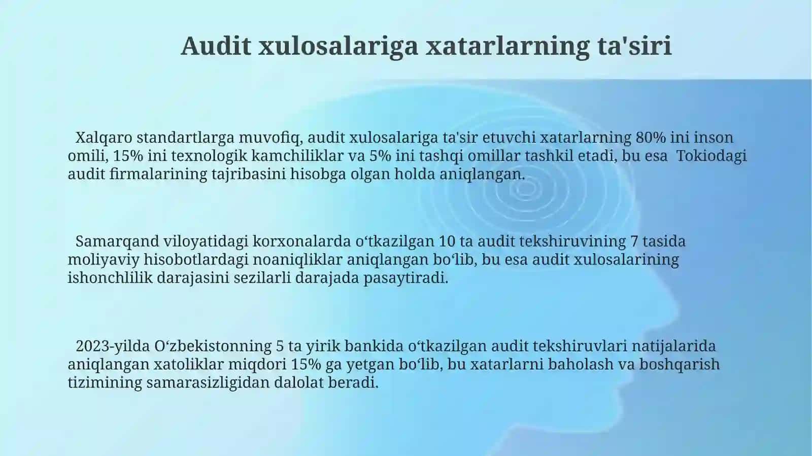 Auditorlik tekshiruvidagi risk tushunchasi 3