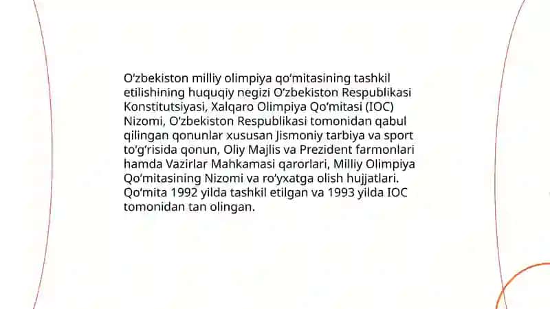 Oʻzbekiston milliy olimpiya qoʻmitasini tashkil etish 3