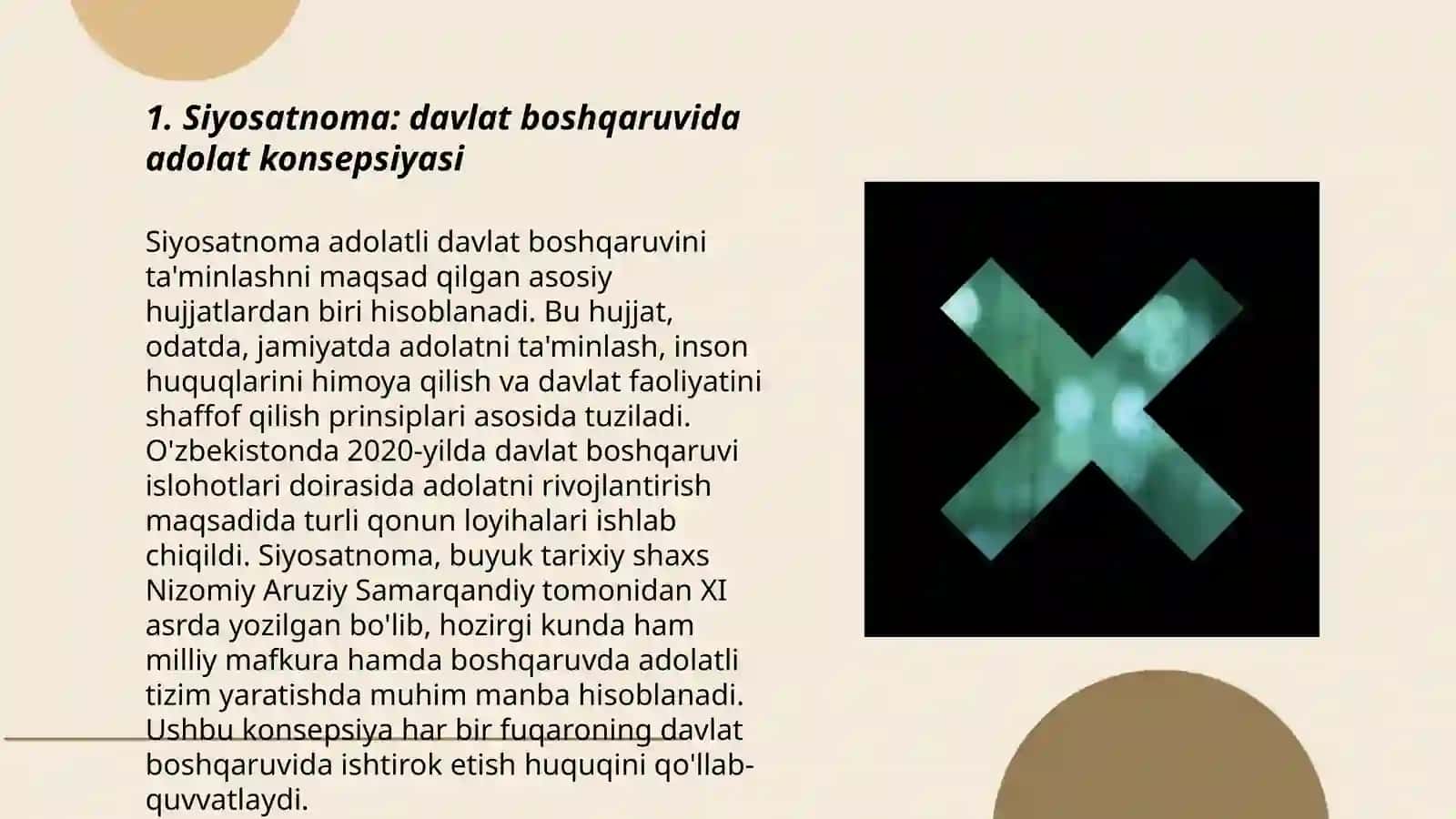 Nizomulmulkning "Siyosatnoma" asari bo'yicha jamiyat boshqaruviga oid ģoyalarni tahlil etish 3