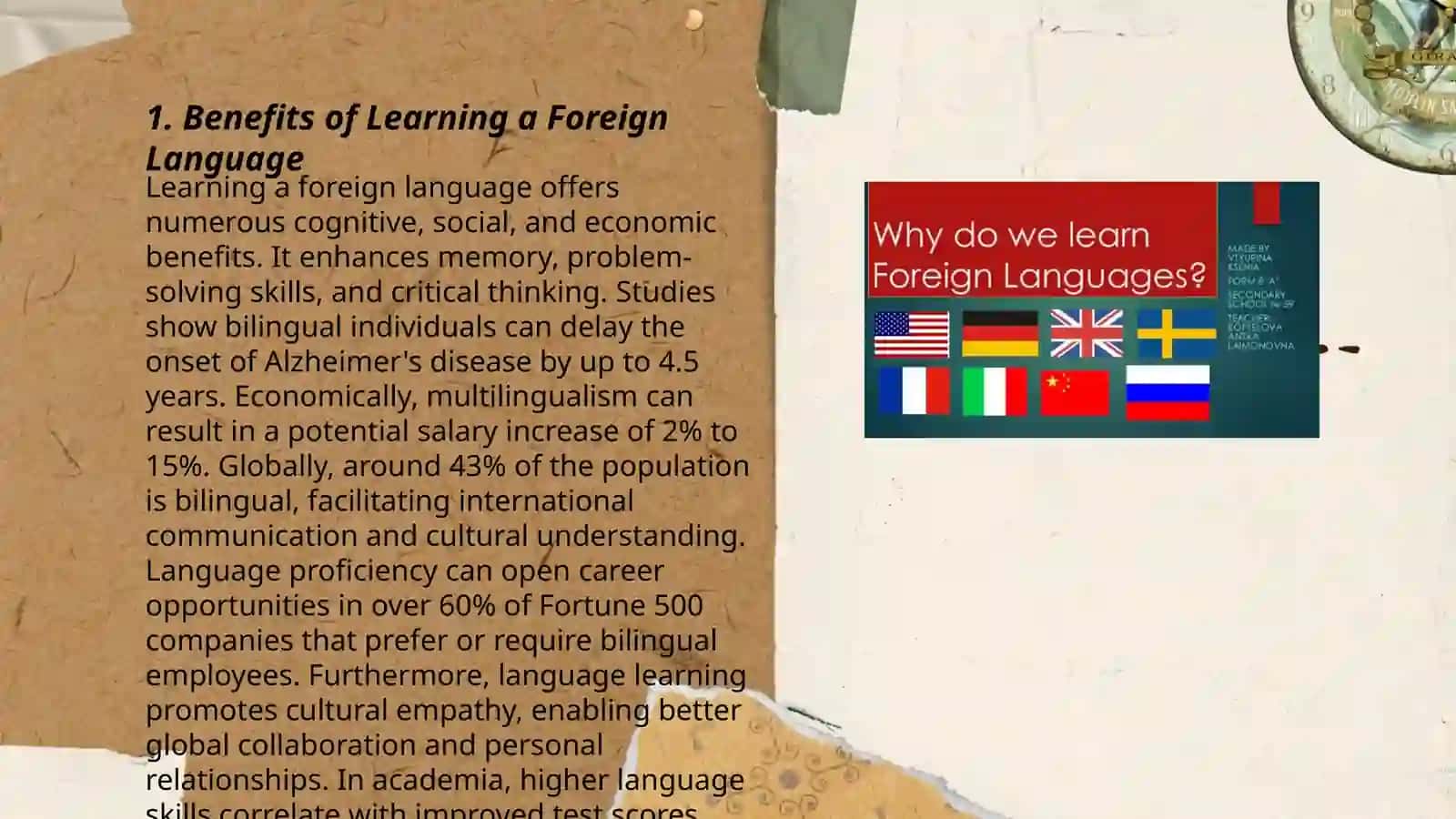 Benefits of Learning a Foreign Language 3