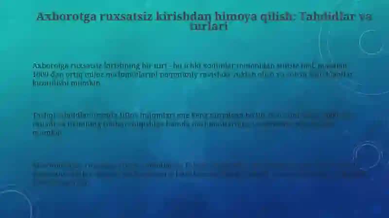 Axborotga ruxsatsiz kirishdan himoya 3