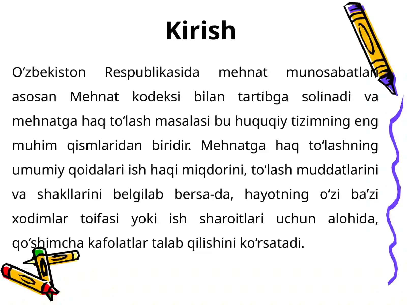 MEHNATGA HAQTO‘LASH 3