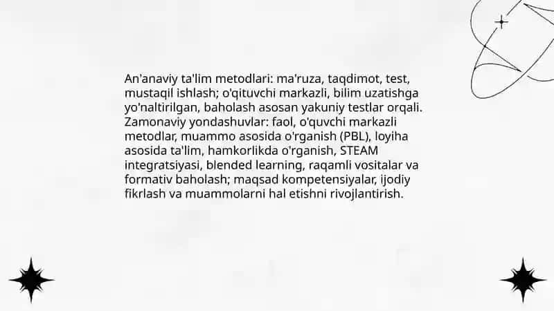 Ta'lim metodlari va vositalari 3