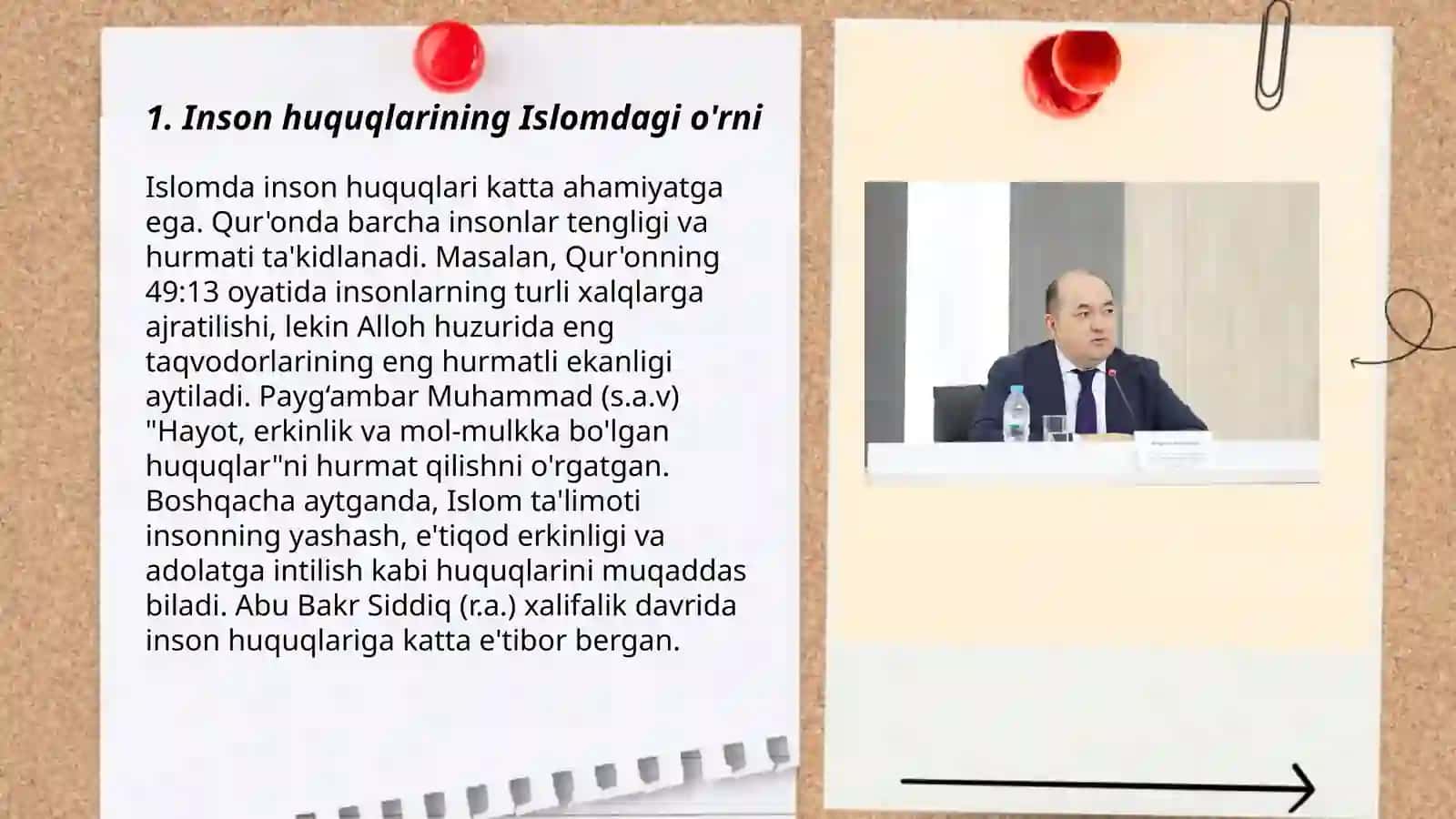 Inson huquqlarining Islomdagi o'rni 3