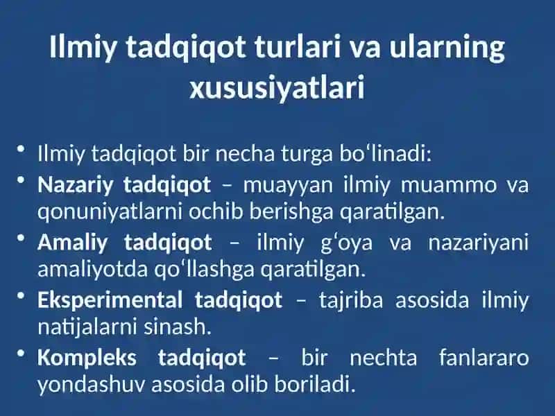 Magistrlik Dissertatsiyasi Ilmiy Tadqiqot Sifatida 3