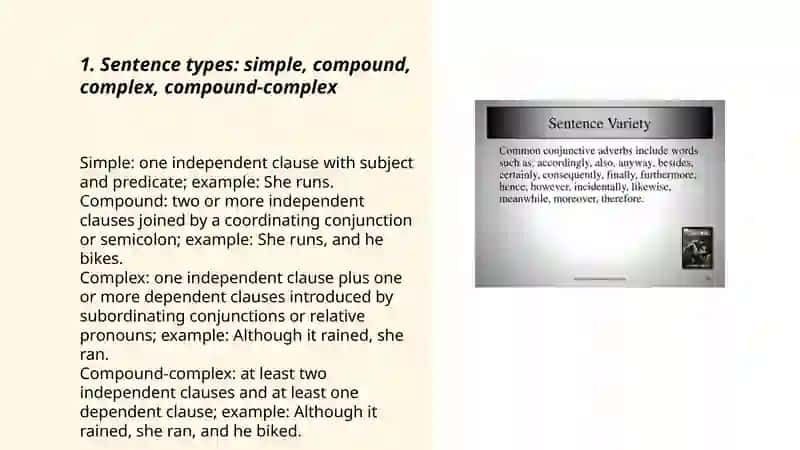 Sentence Variety 3