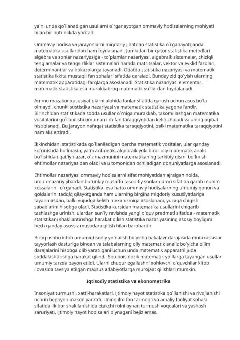 Statistika fani predmeti va uning o`ziga xos xususiyatlari 3