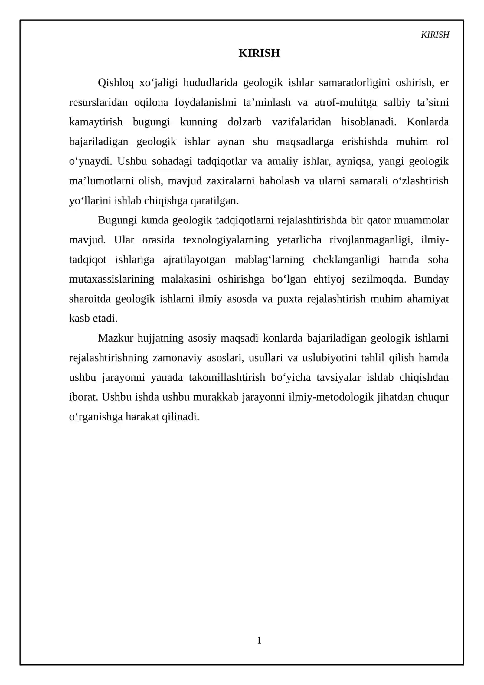 Konlarda bajariladigan geologik ishlarni rejalashtirish asoslari 3