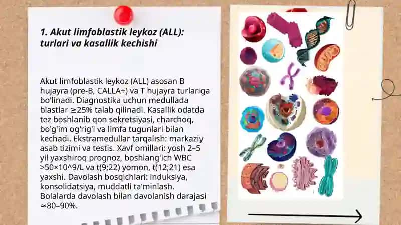 Bolalarda onkogemotologik kasalliklar turlari va kechishi 3