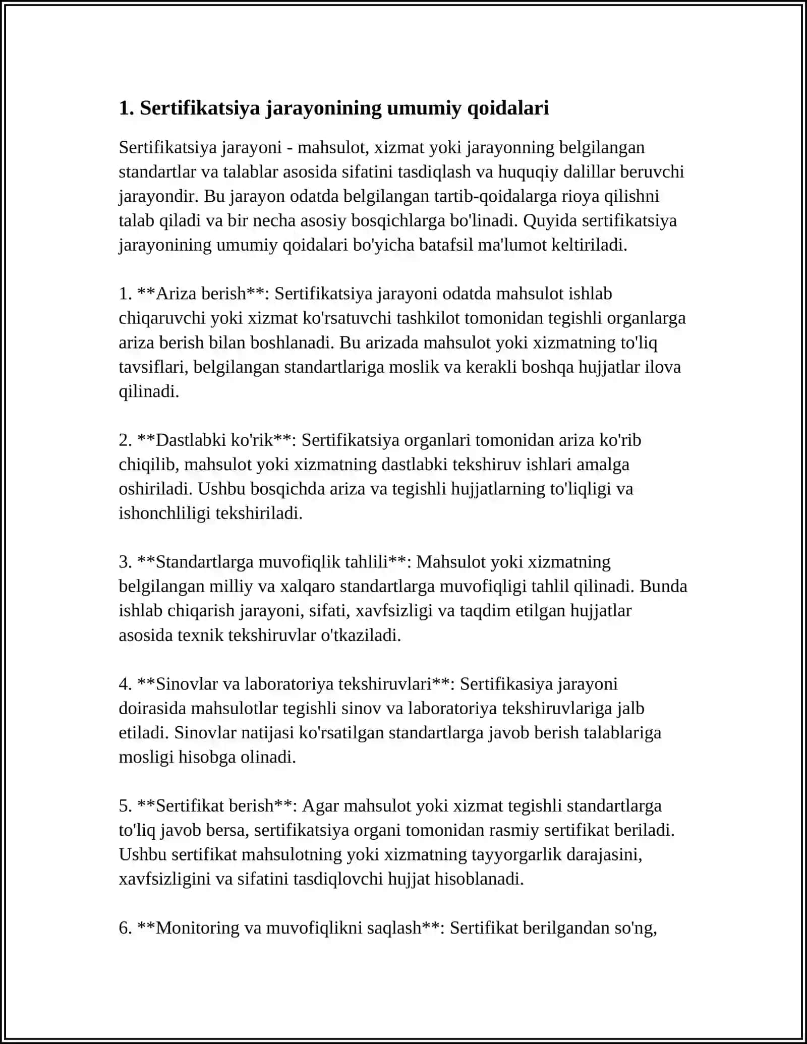 OʻZBEKISTON RESPUBLIKASIDA JOYLASHTIRISH VOSITALARINI SERTIFIKATSIYADAN OʻTKAZISH 3
