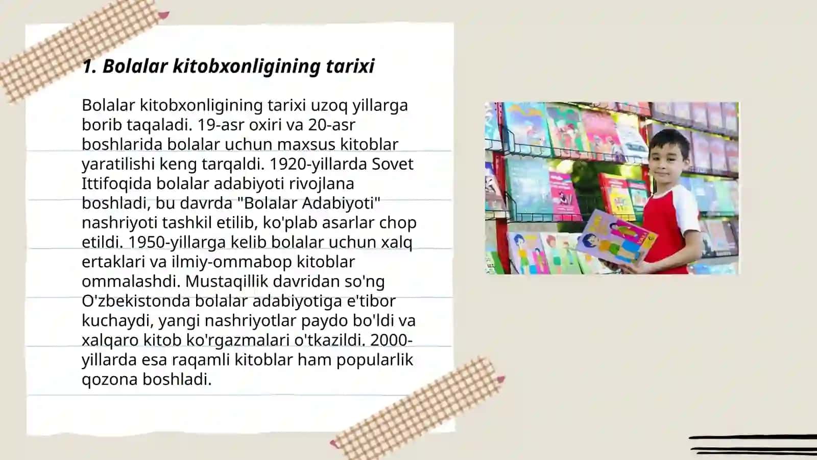Bolalar kitobxonligi haqida. Bolalar adabiyotining umumadabiyodga alaqadorligi 3