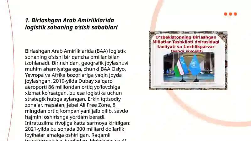Birlashgan Arab Amirliklarida Logistika tizimi 3