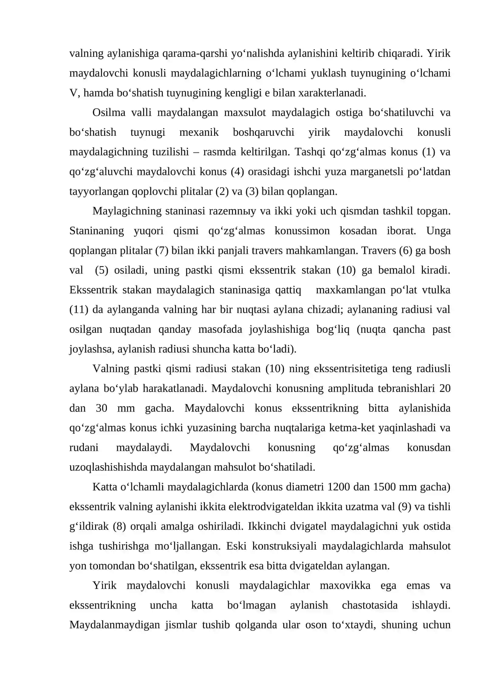 Yirik maydalovchlar 3