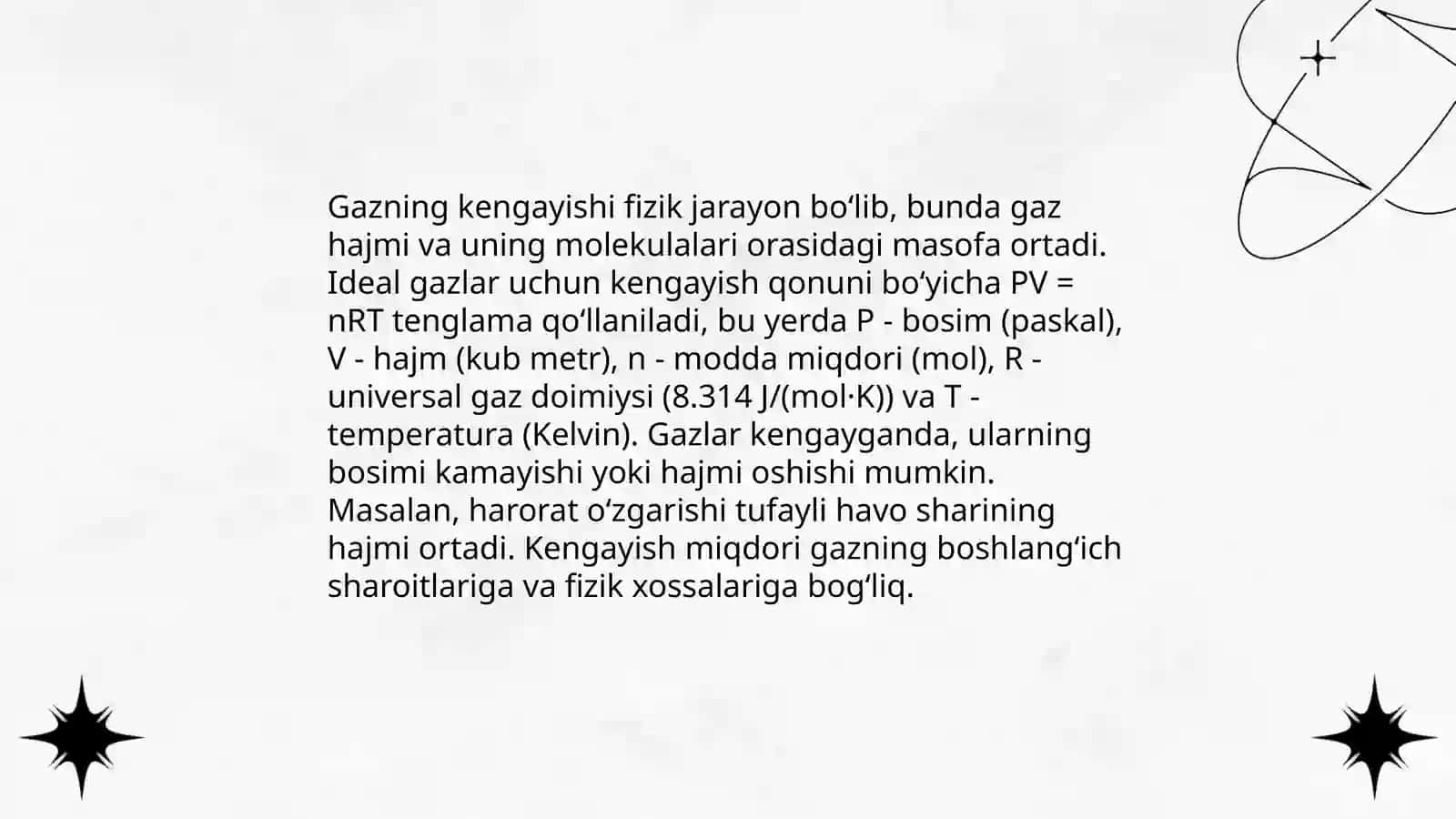 Gaz muhitida issiqlik ta'sirida sodir bòladigan jarayonlar 3