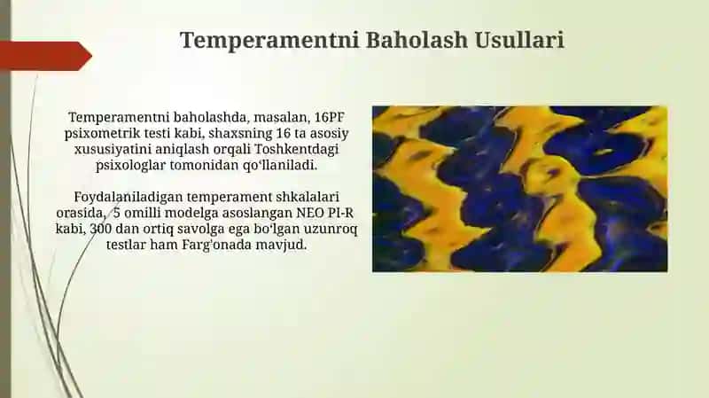 Temperamentning nazariy modellari va uni baholash usullari 3