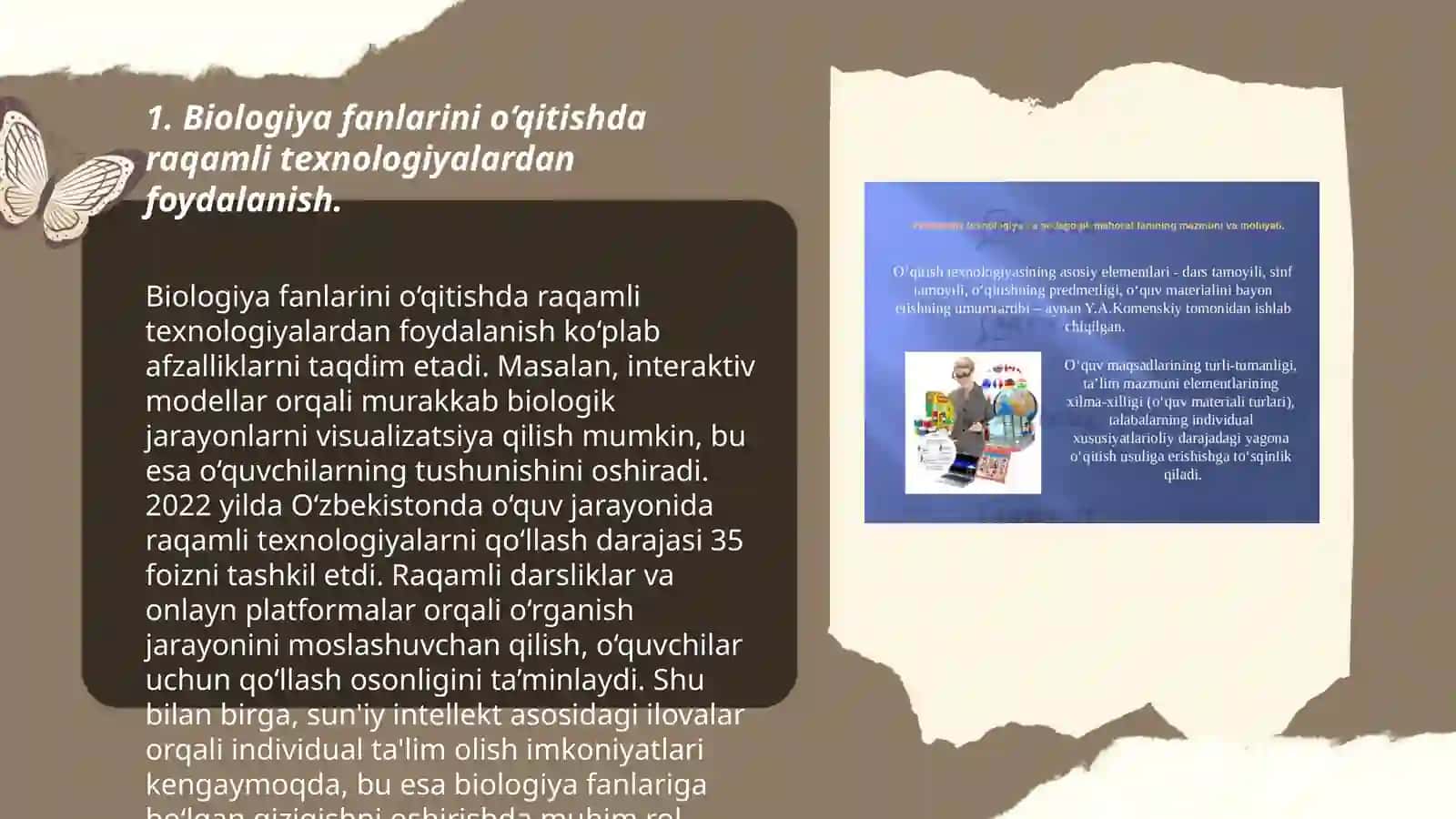 Biologiya fanlarini o‘qitish metodikasining dolzarb muammolari, zamonaviy yondashuvlari 3