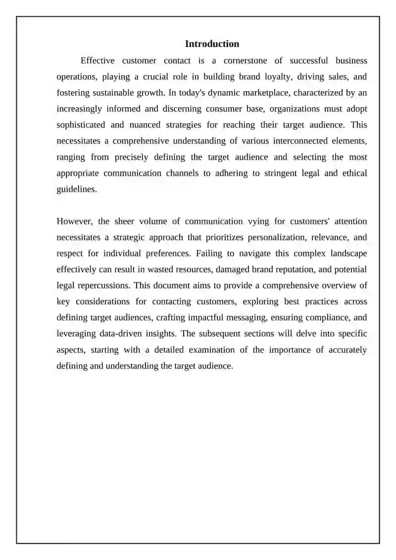 Strategic Customer Contact 3