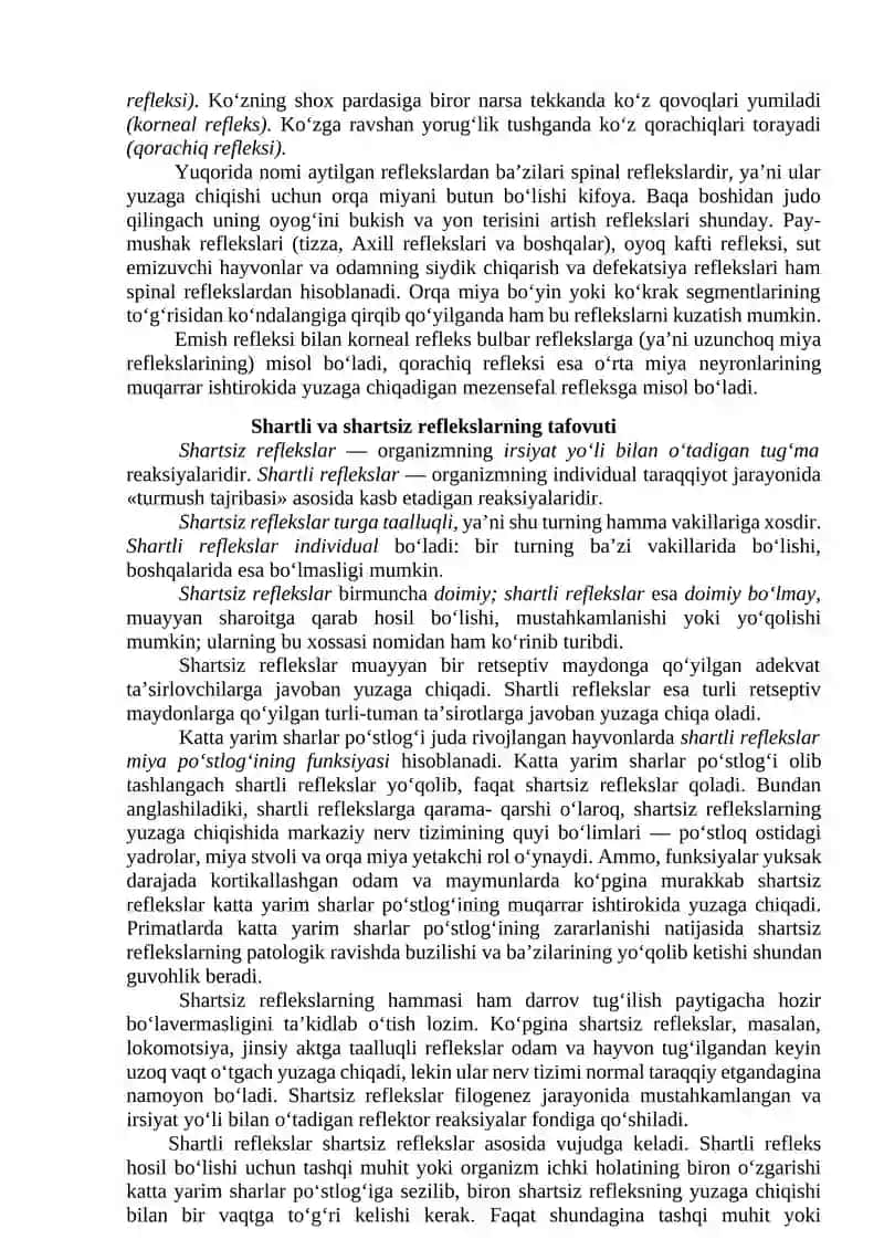 3-MA’RUZA. SHARTLI VA SHARTSIZ REFLEKSLAR HAMDA TASHQI VA ICHKI TORMOZLANISHINI BILISHI. KATTA YARIM SHARLAR PO’STLOG‘INING TAHLIL VA SINTEZ QILISH FAOLIYATI 3