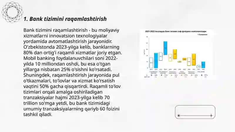 O'ZBEKISTONDA BANK TIZIMINI TAKOMILLASHTIRISH YO'LLARI 3