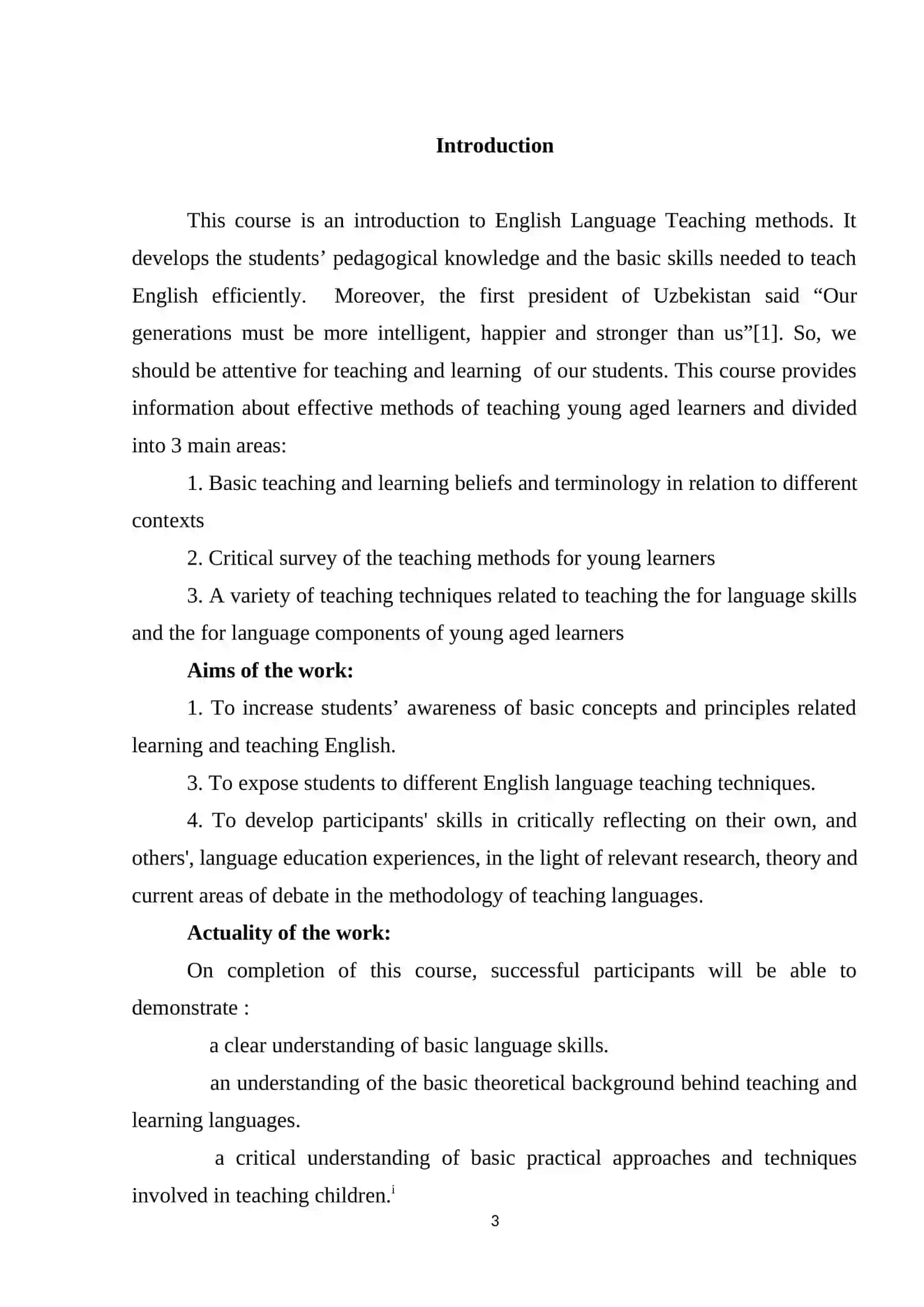 INTERACTIVE METHDS OF LANGUAGE TEACHING FOR YOUNG AGED LEARNERS 3
