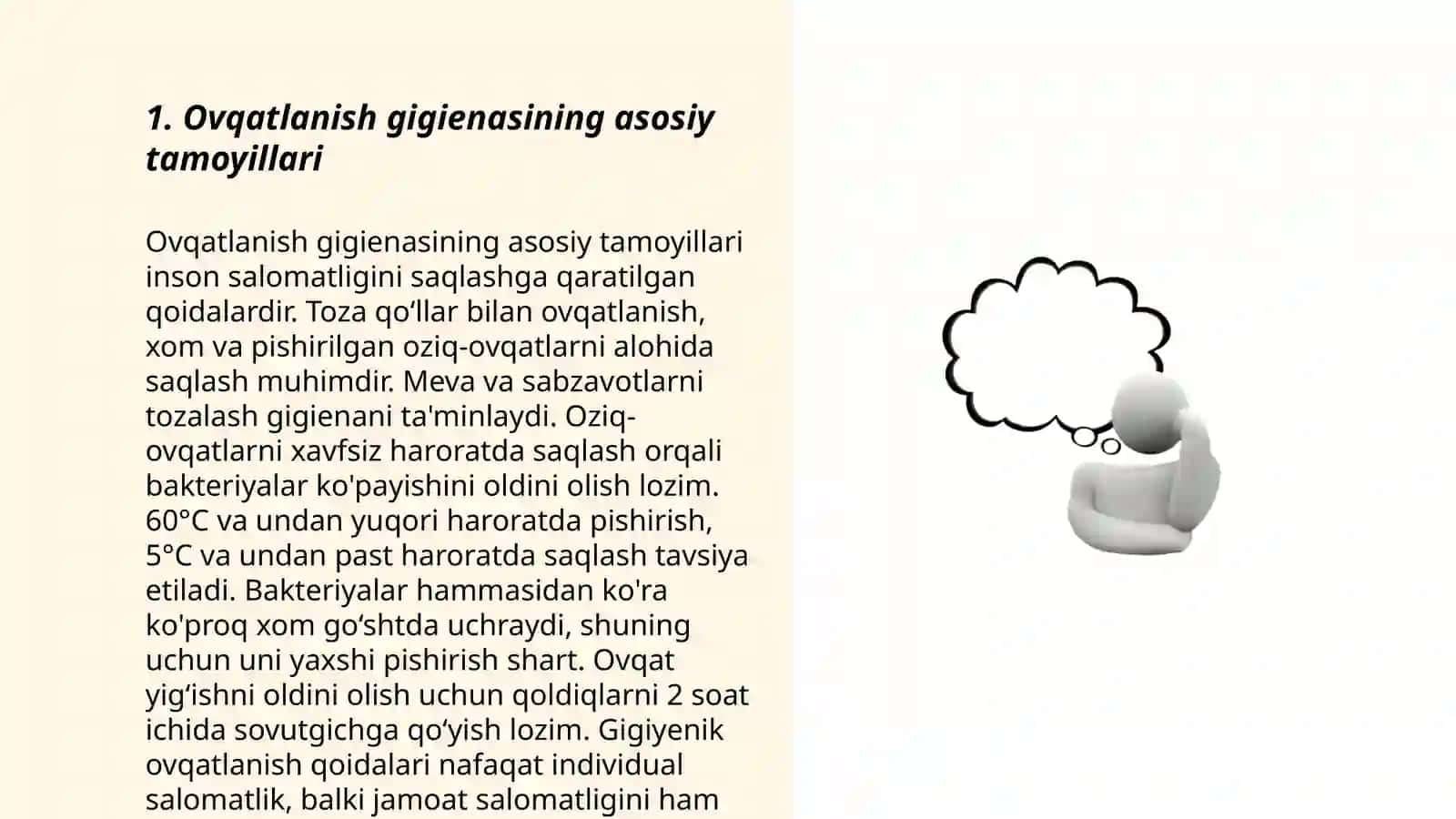 Ovqatlanish gigienasi.Ovqatlanish ratsionini tuzish metodlari 3