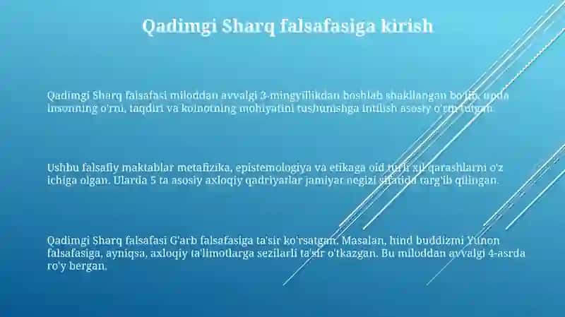 Qadimgi Sharq Falsafiy Qarashlari 3