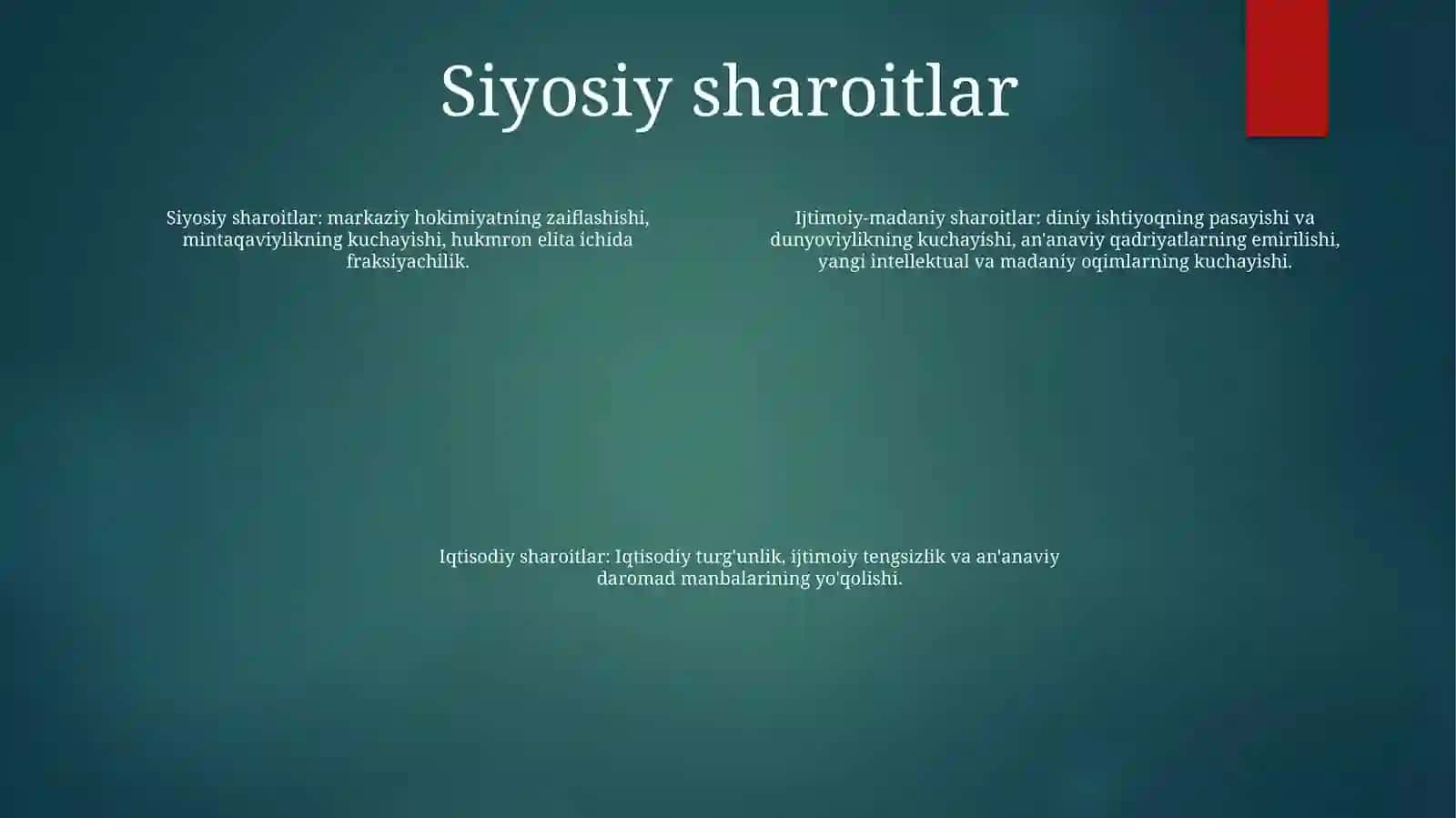 Islom Dinining Paydo Bo'Lishidagi Ijtimoiy-Siyosiy Va Madaniy Sharoitlar 3